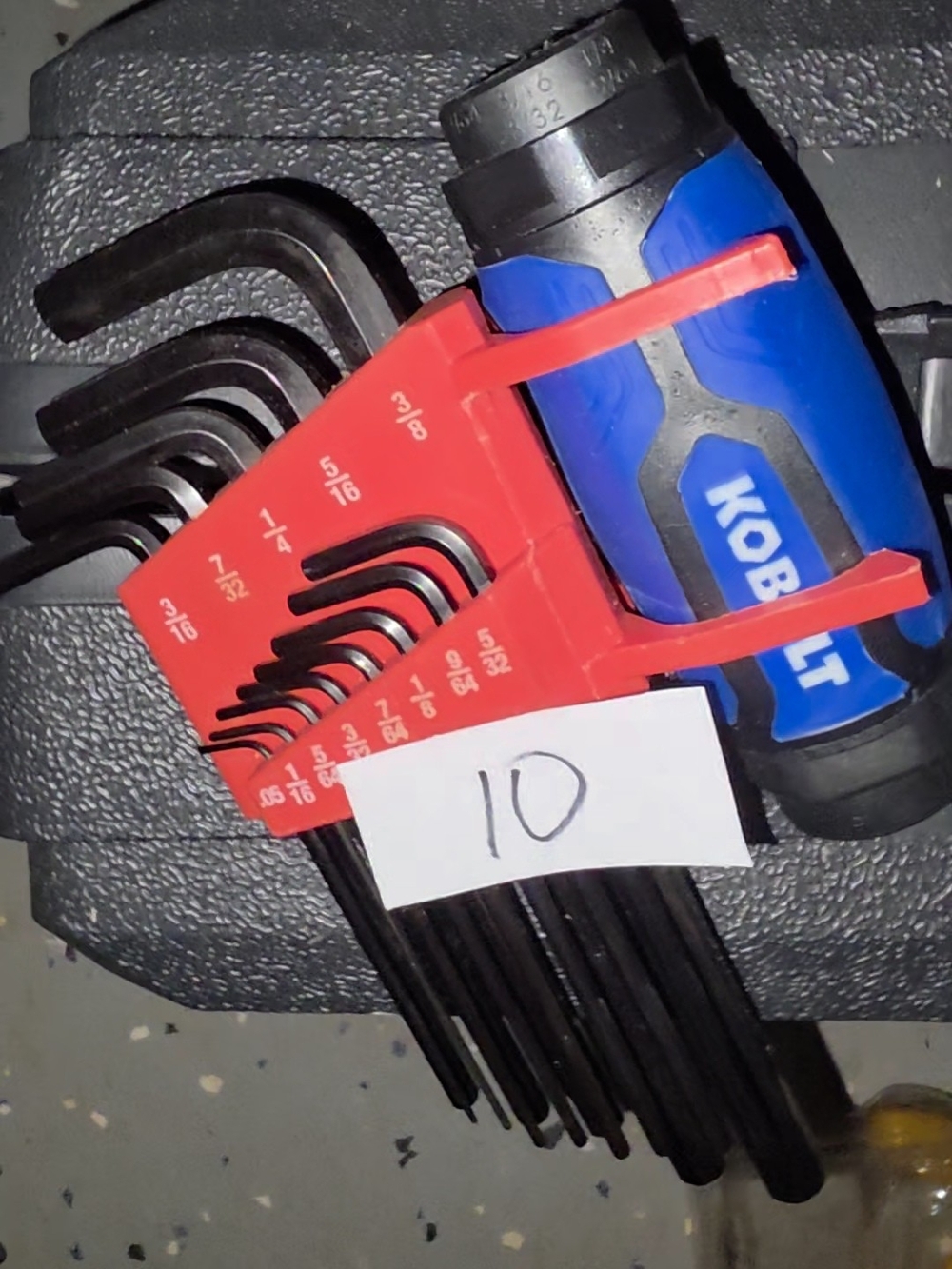 Kobalt Hex Key Set with Blue Handle Driver